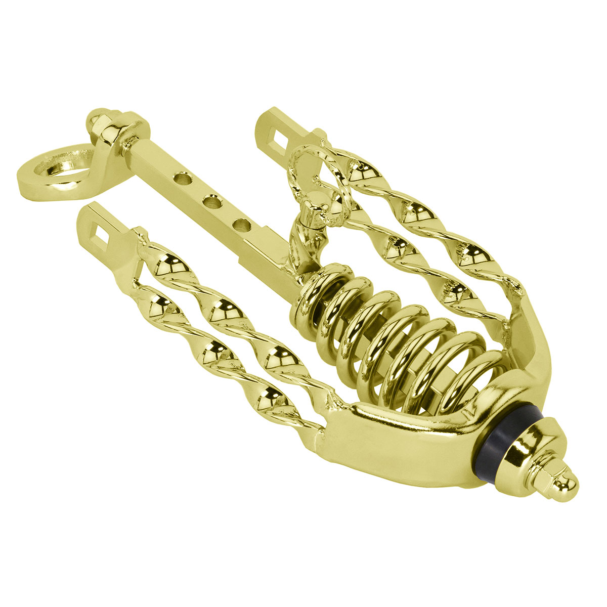 Spring Fork Slammer W/Double Flat Twisted Crown Gold.
